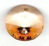 1 14mm Preciosa Light Orange Rivoli Pendant